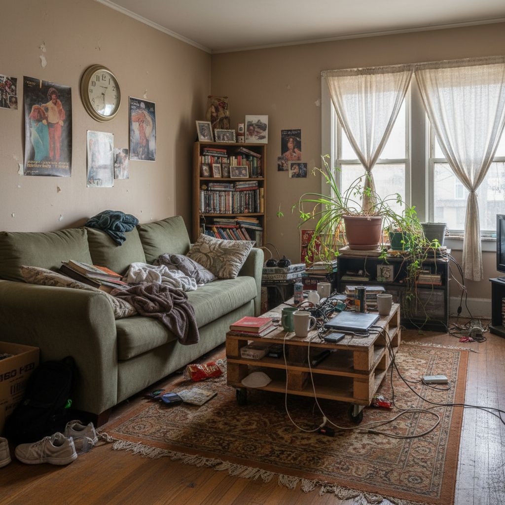 Small living room before AI design