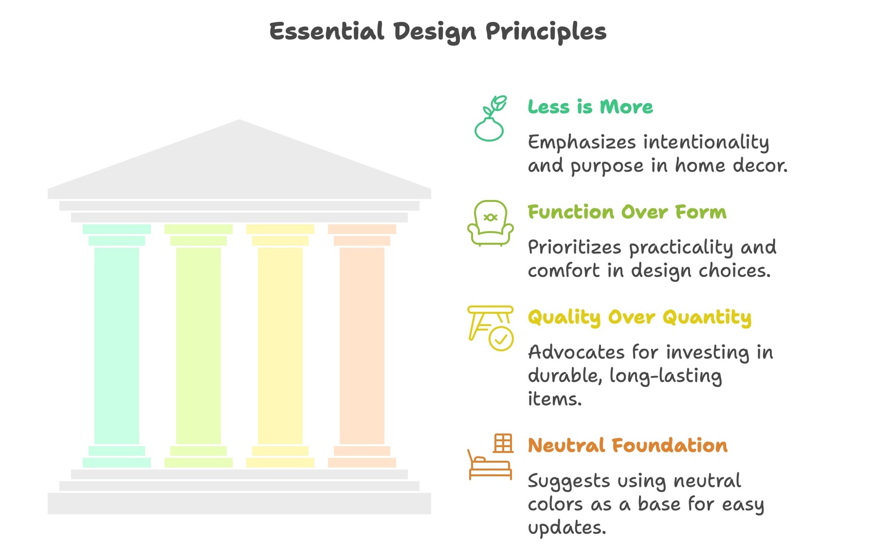 Core principles of simple house interior design